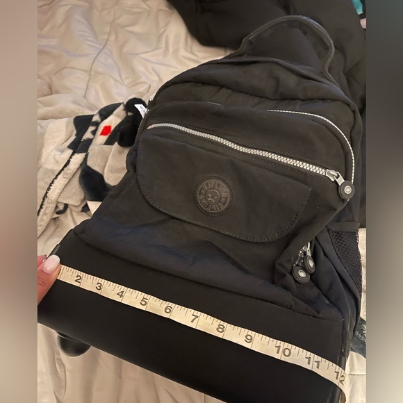 Kipling Sanaa Rolling Backpack Retractable Handle Black Monkey Keychain - Picture 10 of 12